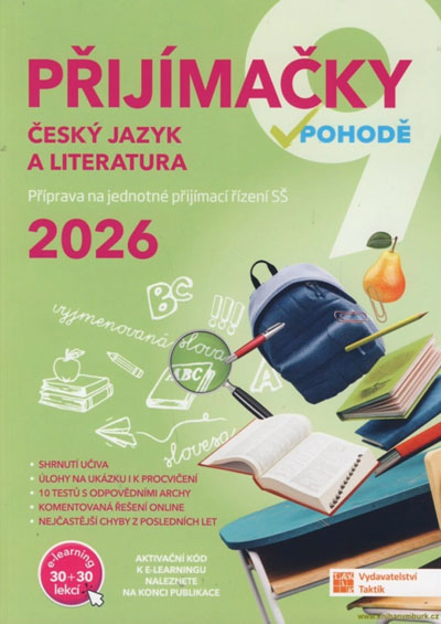 Přijímačky 9 Český jazyk a literatura + E-learning 2026