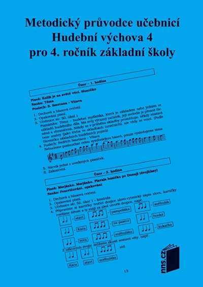 Metodický průvodce k učebnici Hudební výchova 4