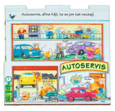 Autoservis - Skládací leporelo