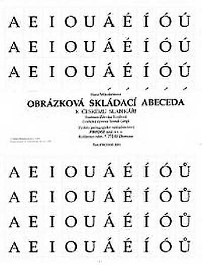 Obrázková skládací abeceda k Českému slabikáři