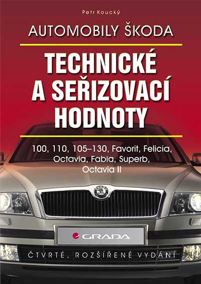Automobily Škoda: Technické a seřizovací hodnoty