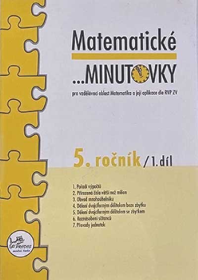 Matematické minutovky 5. ročník 1. díl