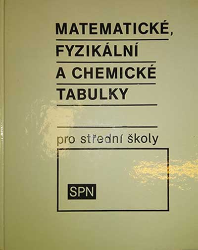 Matematické, fyzikální a chemické tabulky pro střední školy