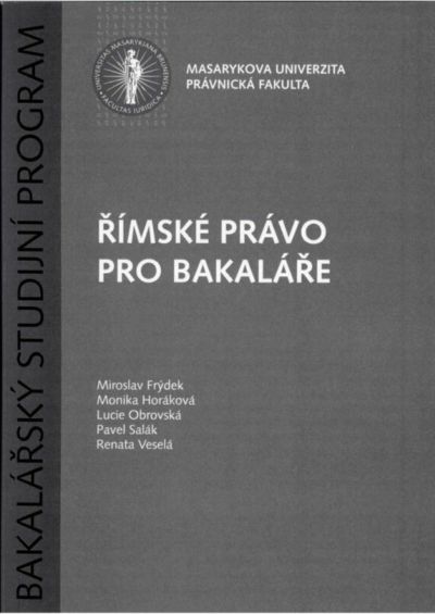 Římské právo pro bakaláře