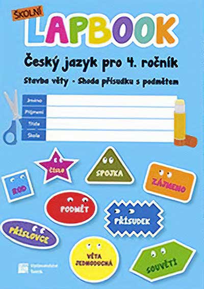 Školní lapbook: Čeština - Stavba věty. Shoda podmětu s přísudkem
